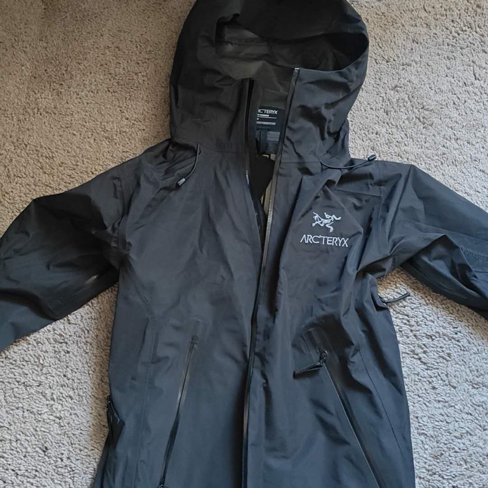 Arc'teryx Black Windbreaker Jacket
